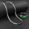 New Alloy Silver Plated Chain With Finger Ring